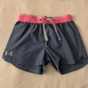 girls Under Armour athletic shorts